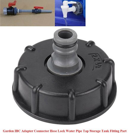 GARDEN IBC ADAPTER CONNECTOR Slang Lås Vattenrör Trycklagring