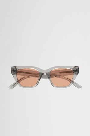 Memphis Grey - orange solid lens