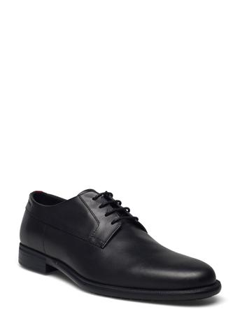 Kyron_Derb_Lt A Shoes Business Laced Shoes Svart HUGO