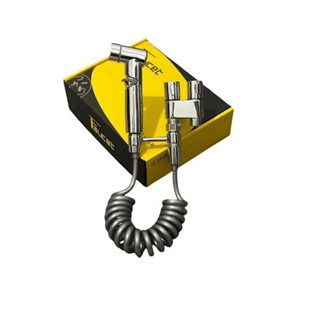 Toalettspraypistol i rostfritt stål för hushållsbruk, 1 in 2 ut badrumsblandare, bidé och dusch dubbelhandtagsventil 2-vägs kontroll med blandare