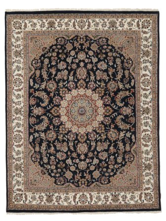 Oriental Nain Indo Rug 195X256 Brown/Black Wool, India