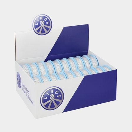 Filo per impiombature Liros Whipping Twine, 20 metri, 1.5 mm, bianco, extra cerato, confezione da 20