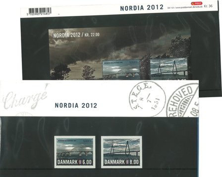 Danmark 2012 - Nordia 2012 - AFA souvenirmappe 101