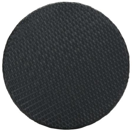 Vidaxl Trädgårdsbord Svart 60,5x106 Cm Konstrotting Svart