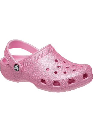 Crocs Classic Glitter Clog Sandaler Unisex Rosa 22/23