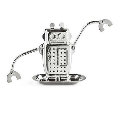 Te-filter, robotform i rustfrit stål l Løs teblad-tesi til husholdningsbrug