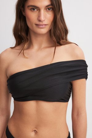 NA-KD Haut de bikini une épaule - Bikinis - Noir - XS