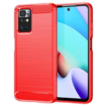 Carbon Flex Suojakotelo Xiaomi Redmi Note 11 - Punainen Red