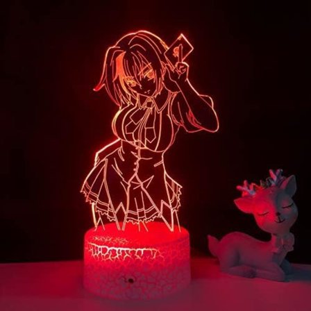 3D LED Lampe Anime High School DxD til Soveværelse Dekorativ Natlampe Fødselsdagsgave Akryl LED Natlys