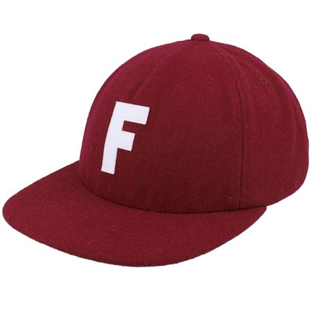 Fox - Rød snapback Caps - Big F Wool Rust Strapback @ Hatstore