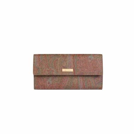 Etro Wallets & Cardholders Brun, Dame Punge og Kortholder, Størrelse: ONE Size