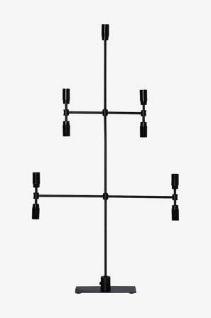 Star Trading - Lysestage Twice 91 cm - Sort - Adventslysestager - Fra Homeroom