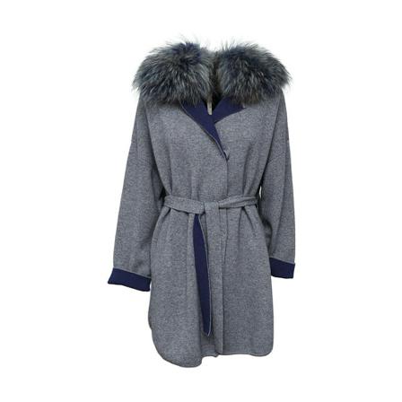 Suprema, Belted Coats Grijs, Dames, Maat:S