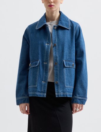 Brixtol Textiles Sissel Denim Indigo - Blue - XS