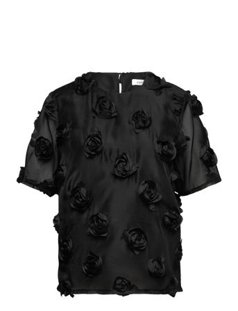 Top With Roses Black Coster Copenhagen