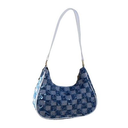 Kvinners underarm veske lerret casual farge match håndveske enkel mote messenger skulder veske fri størrelse