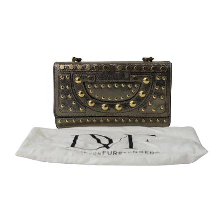 Diane Von Furstenberg, Clutches Szary, Kobieta, Rozmiar: ONE Size