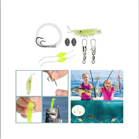 Utomhustillbehör Överlevnadsverktyg tillbehör Fisketillbehör kit Fältöverlevnad fiskeutrustning fiskespö kit