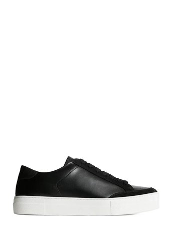 J. Lindeberg Art Signature Leather Sneaker - Black - 45