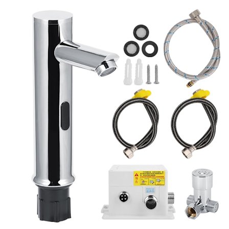 G1/2in automatisk sensorkran Infraröd induktion Varmt och kallt badrumshandfat Vattenkran