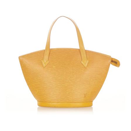 Louis Vuitton Vintage, Pre-owned Epi Saint Jacques PM Short Strap Leather Geel, Dames, Maat:ONE Size