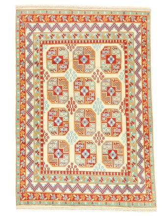 Noué À La Main Afghan Fine Tapis 200X294 De Laine