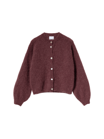 Noella Kae Knit Cardigan - Rust Tröjor Dam Röd M/L