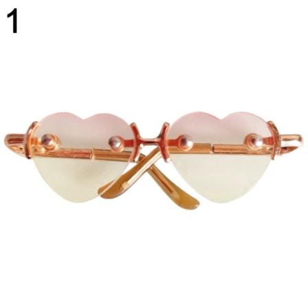 Cute Heart Frame Plys dukkebriller 1 1 1