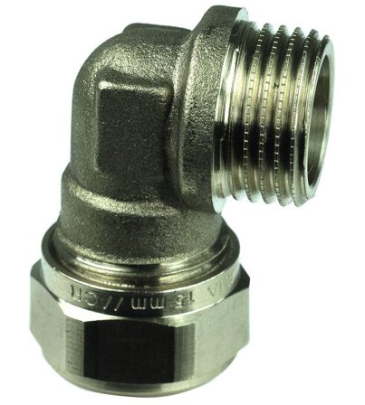 Gelia 3006141122 Klemringkobling utv. gjenge, vinkel 22xG20, Installasjon