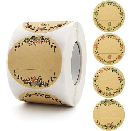 500 kappaletta liimaetikettej , 5 cm hillopurkkitarroja, voidaan k ytt