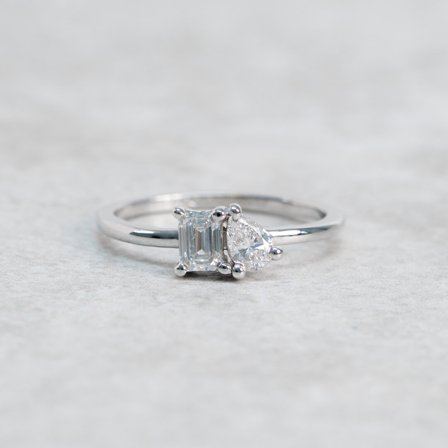 Förlovningsring Strandglim, 18K vitguld - Förlovning- och vigselringar