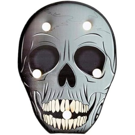 Halloweenpanel - LOLAHOME - LED-pumpa - 6 lampor - Väggdekoration - Inredning