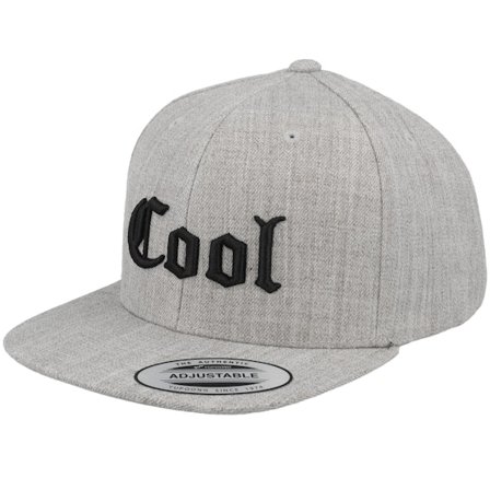 Kinder Kiddo Cap - Grau snapback Cap - Kinder Cool Old English 3d Heather Grey Snapback @ Hatstore