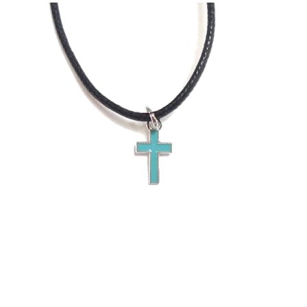Halsband Kors Turkos
