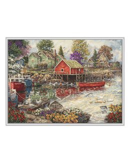 Broderikit Billede Smuk Udsigt - LetiStitch