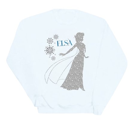 Disney Dam/Damer Frozen Elsa Jul Silhouette Sweatshirt