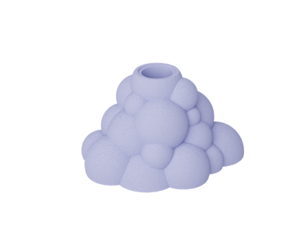 Dazzle & Dawn Bubble Lysestake-for-LED-lys Fuzzy-DreamyPurple H8