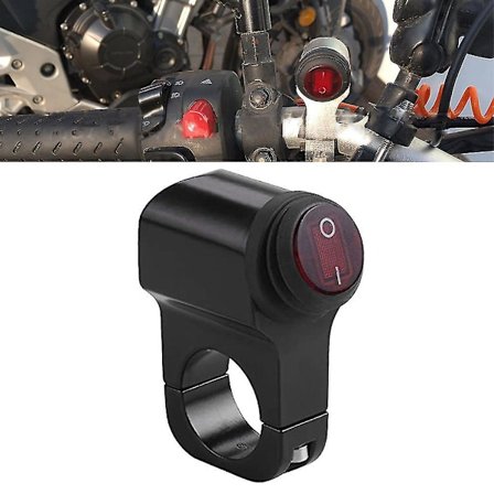 Moottoripyörän vilkkuvalo päälle/pois ohjauspainike ohjaustangon kiinnityskytkin