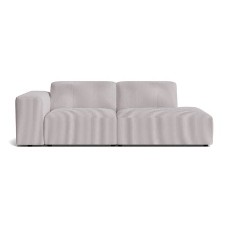 Soma lounge sofa, højrevendt | Open end - Lincoln Lysegrå - 245x101x75 - Sofa