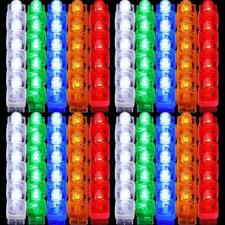 100 st LED-fingerlampor Ljusa Finger Karneval Ljusring Glow Stick Liten Finger Laser Festival Glow Fingerring
