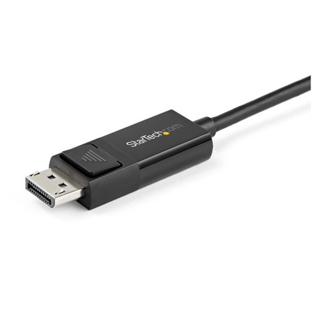 StarTech 6ft (2m) USB C to DisplayPort 1.2 Cable 4K 60Hz, Bidirectional DP to USB-C or USB-C to DP Reversible Video Adapter Cable, HBR2/HDR, USB Type