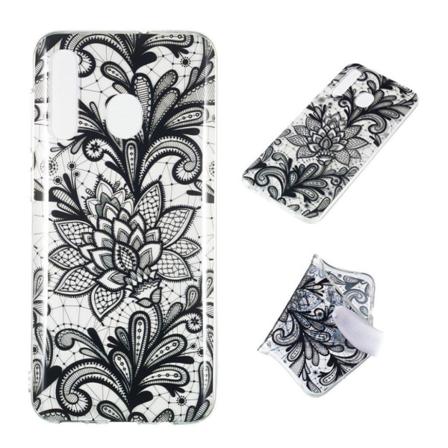 Samsung Galaxy A50 mønstret etui - Blonde Blomst Black