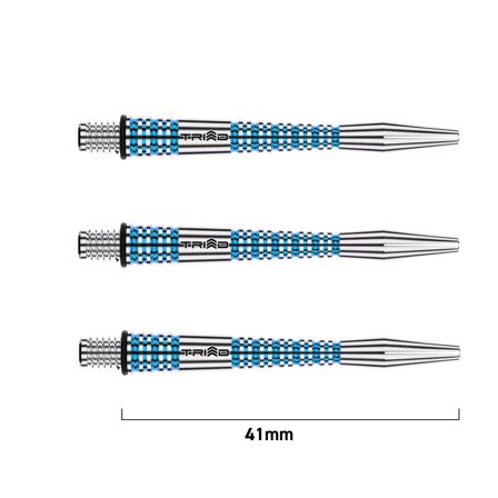 Triad RX aluminium shafts | Winmau Blauw / Gemiddeld
