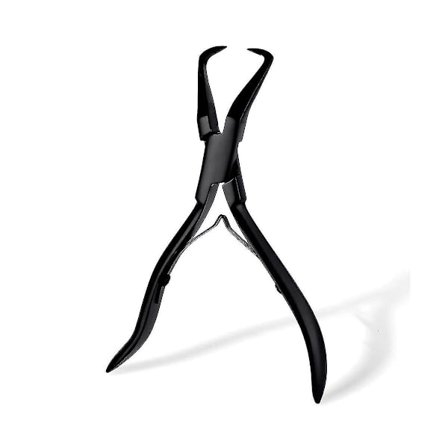 Hårforlengelsestang i rustfritt stål, verktøy for hårforlengelser, tang for fjerning av mikrolinker, for hår E