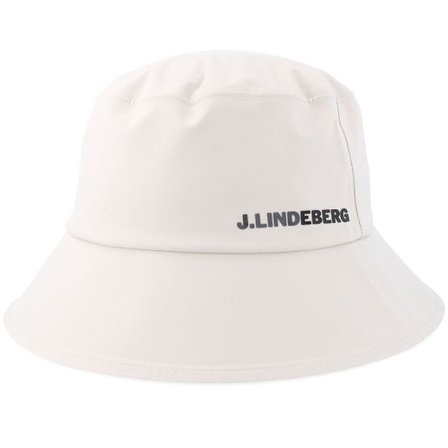 J.Lindeberg - Vit bucket Hatt - Sandy Rain Hat Moonbeam Bucket @ Hatstore