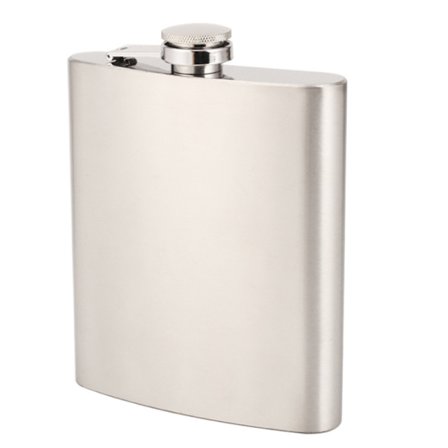 Hoftekolbe og trakt i rustfritt stål 8oz 227ml, for å bære alkohol
