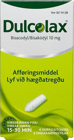 Dulcolax Suppositorier 10 mg 6 stk., Medicin & Pleje, Håndkøbsmedicin, Forstoppelse