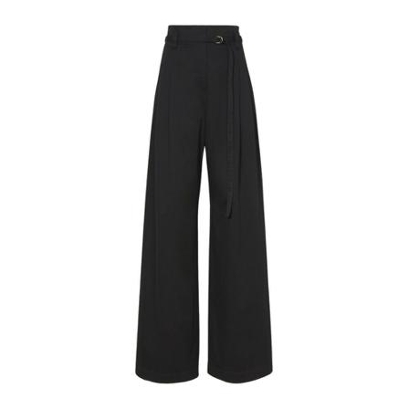 Proenza Schouler, Wide Trousers Zwart, Dames, Maat:S