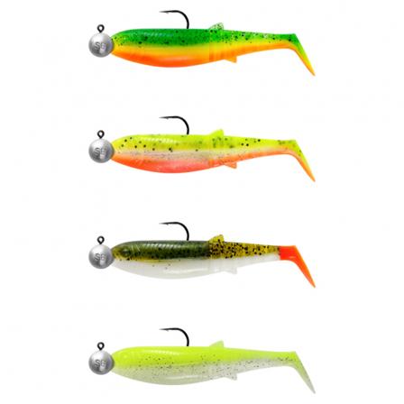 Savage Gear Cannibal Shad 6,8cm 3g+5g #1/0 Darkwater Mix 4+4pcs