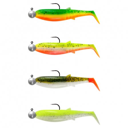 Savage Gear Cannibal Shad 8cm 5g+7,5g #2/0 Darkwater Mix 4+4pcs